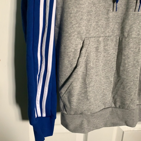 Adidas brand new pull over royal blue sweater - Picture 3 of 9